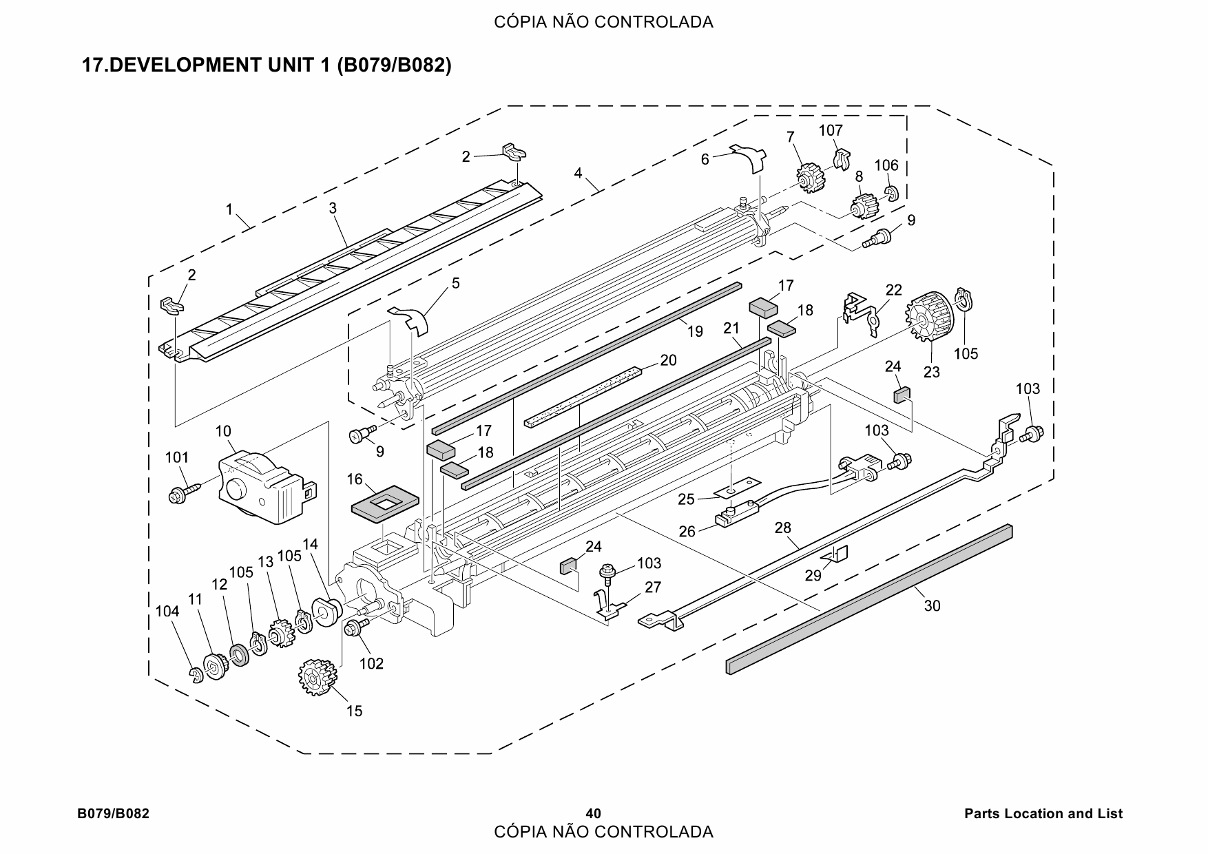 RICOH Aficio 2035 2045 B079 B082 Parts Catalog-3